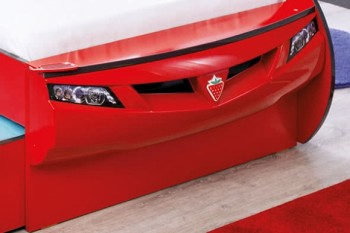 CARBED Кровать-машина Coupe с выдвижной кроватью Red 20.03.1306.00 в Чанах - chany.mebel54.com | фото