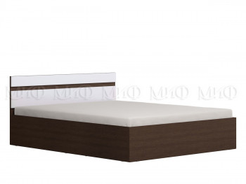 Ким кровать с подъемным механизмом 1,4 (Венге/белый глянец) в Чанах - chany.mebel54.com | фото