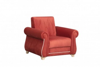 Кресло для отдыха "Порто" (микровелюр Гавайи бордо / микровельвет крем)/осн. в Чанах - chany.mebel54.com | фото