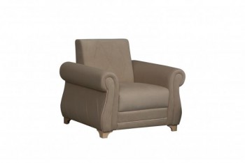 Кресло для отдыха "Порто" (велюр киви латте / микровельвет крем) в Чанах - chany.mebel54.com | фото
