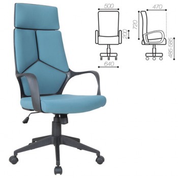 Кресло офисное BRABIX Prime EX-515 (голубая ткань) в Чанах - chany.mebel54.com | фото