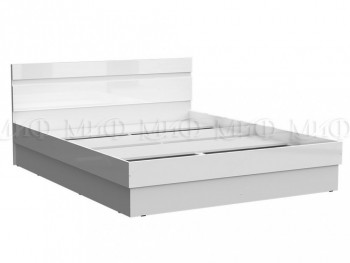 Кровать Челси 1600 (Белый/Белый глянец) в Чанах - chany.mebel54.com | фото