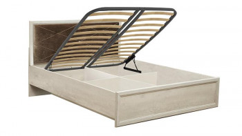 Кровать двуспальная Сохо(бетон пайн белый/под-мех/1644) в Чанах - chany.mebel54.com | фото