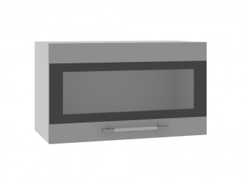 Ройс ГПГСФ 600 Шкаф верхний горизонтальный (Графит софт/корпус Серый) в Чанах - chany.mebel54.com | фото