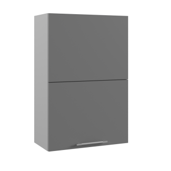 Ройс ПГПМ 600 Шкаф верхний Blum Aventos HF (Графит софт/корпус Серый) в Чанах - chany.mebel54.com | фото