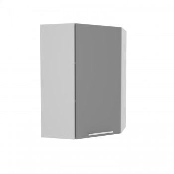 Ройс ВПУ 600 Шкаф верхний угловой высокий (Графит софт/корпус Серый) в Чанах - chany.mebel54.com | фото
