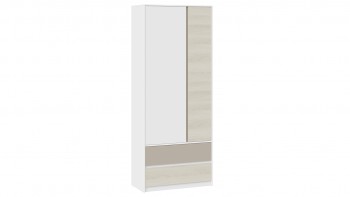 Шкаф для одежды комбинированный «Сканди» Дуб Гарден/Белый/Глиняный серый в Чанах - chany.mebel54.com | фото