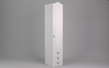 Шкаф угловой Бэлла с ящиками (Выбеленное дерево/Белый) в Чанах - chany.mebel54.com | фото