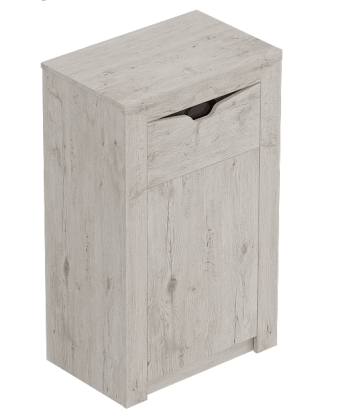 Тумба с дверцей и ящиком Соренто Дуб бонифаций/Кофе структурный матовый в Чанах - chany.mebel54.com | фото