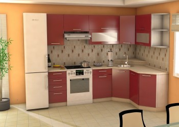Угловая кухня Максимус-24 2400х1700 мм в Чанах - chany.mebel54.com | фото